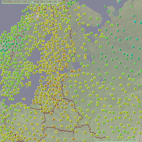 extremetemps's tweet photo. Another exceptionally warm night in EUROPE, with several records of June high minums broken

ESTONIA:22.9 Voru (also 2nd hottest June night in Estonia history), 20.5 Valga, 20.3 Jogeva
BELARUS: 22.2 Vitebsk
RUSSIA: 21.9 Gdov
FINLAND:21.2 Lappeeranta,20.7 Kuopio,20.2 Porvoo,.. https://t.co/tx5klbRBcG