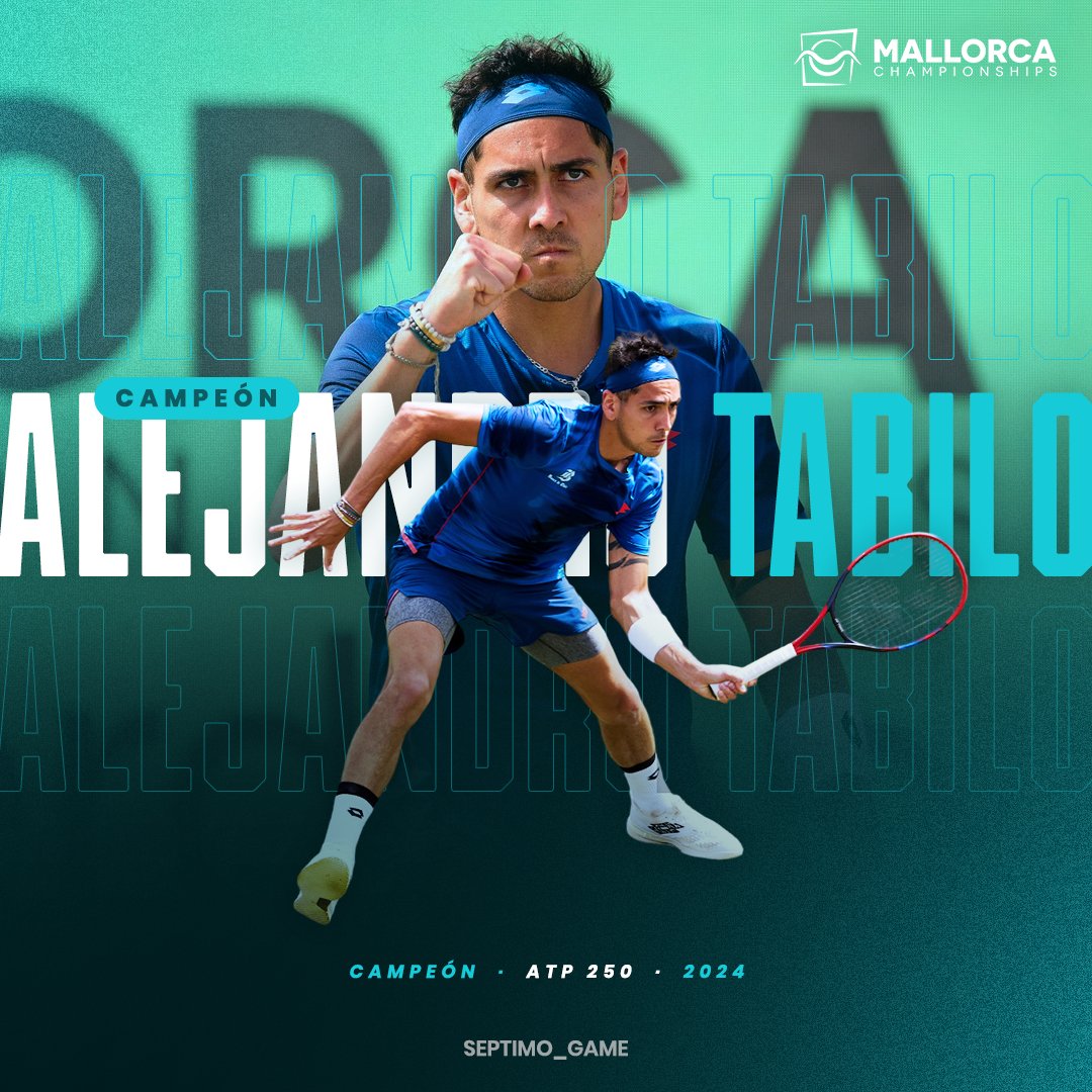 TABILO HACE HISTORIA ♥️

Un sólido Alejandro Tabilo derrotó en la final a Sebastian Ofner por 6-3 6-4 y se consagró CAMPEÓN del ATP 250 de Mallorca 💚

Jano se convirtió así en el PRIMER tenista chileno en conquistar un título ATP sobre CESPED 🥹🏆

Además, a partir del lunes,
