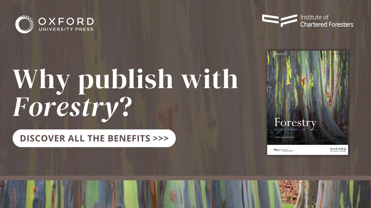 Oxford Journals (@oxfordjournals) on Twitter photo Did you enjoy #IUFRO2024? Are you looking for a home for your next forestry paper?
<a href="/Forestry_OUP/">Forestry - An Int. Journal of Forest Research</a> is a high-quality, impactful journal dedicated to providing scientific research to professionals in the field of forestry.
Uncover all the author benefits: oxford.ly/3VBZk5G Did you enjoy #IUFRO2024? Are you looking for a home for your next forestry paper?
<a href="/Forestry_OUP/">Forestry - An Int. Journal of Forest Research</a> is a high-quality, impactful journal dedicated to providing scientific research to professionals in the field of forestry.
Uncover all the author benefits: oxford.ly/3VBZk5G