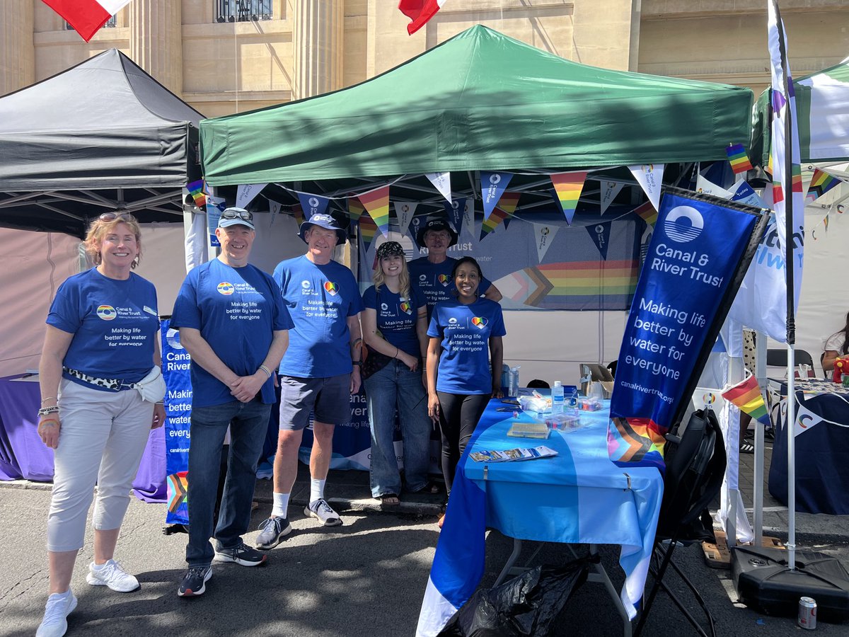 Julie Sharman (@joolsmagic) on Twitter photo Pride in London today with the <a href="/CanalRiverTrust/">Canal & River Trust</a> team. Lovely day for it and to raise awareness of our charity too. Pride in London today with the <a href="/CanalRiverTrust/">Canal & River Trust</a> team. Lovely day for it and to raise awareness of our charity too. 