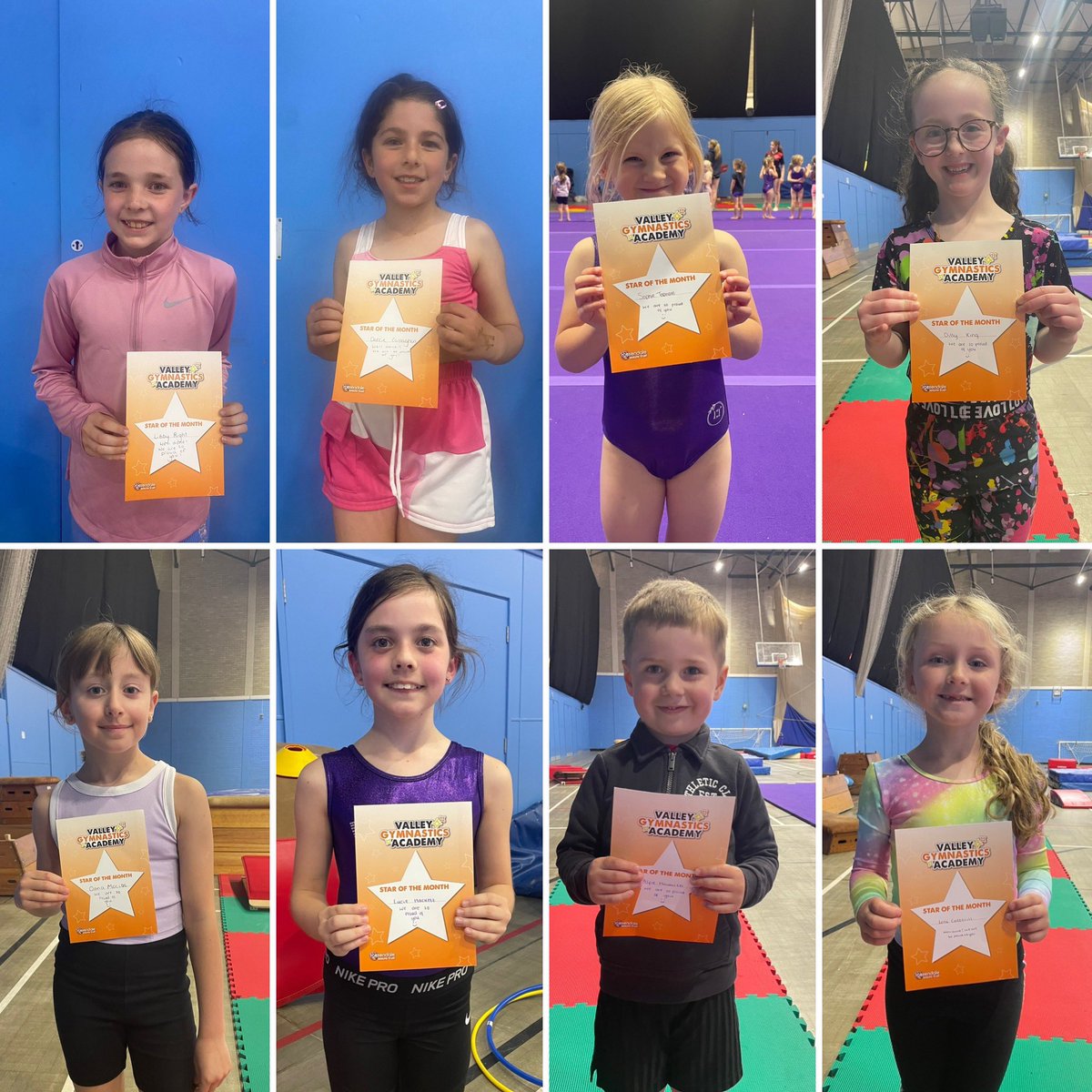 VGA2021's tweet photo. Congratulations to our June Stars of the Month 💜🤸⭐️ 

You have all worked so hard and we are so proud of you! 🥰

well done to all our superstars from Team VGA💜🤸 https://t.co/00sq9q5KsM