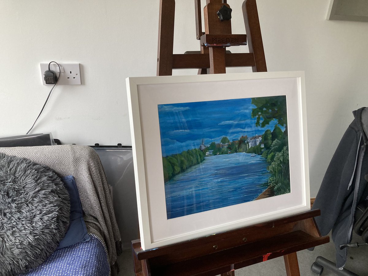 jackiediane72's tweet photo. ‘Boughton View’ 
Beautiful original acrylic painting., framed and ready to hang up
Sandy Lane is one of my favourite places to walk my dog or just sit and take in the view. 
This painting is ready to be sold. Please let me know if you’d like any details
Many thanks #chester https://t.co/fwtIIieUDw