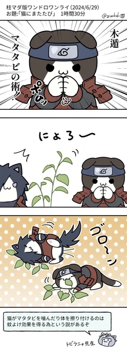 #柱マダ版ワンドロワンライ
お題「猫にまたたび」🌱🐈🐈 