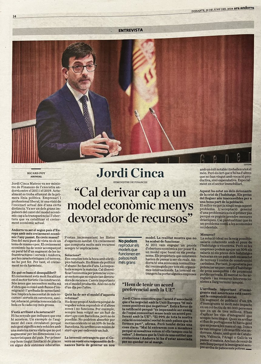 Avui el <a href="/diariARA/">diariARA</a> inclou un especial sobre Andorra. Hi he pogut dir la meva (que només és meva)