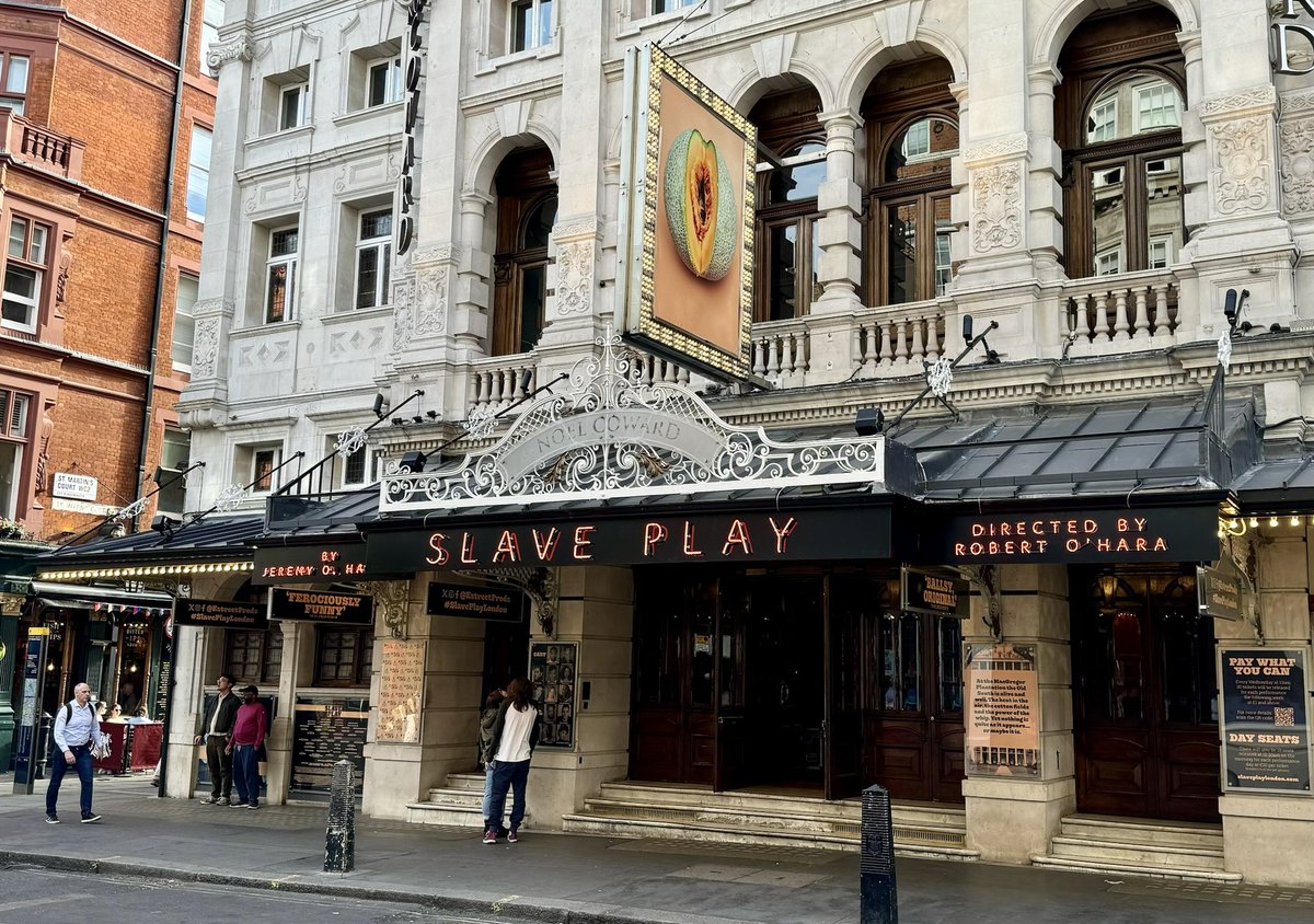First performance here we go! 😊

Slave Play arrives in the West End today. 🍈