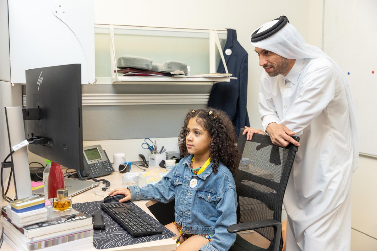 GulfTimes_QATAR's tweet photo. Qatar Career Development Center (QCDC) organised the first activities of the fourth edition of the "Little Employee" program at Multaqa Building (Education City Student Center). @QCDCQatar #LittleEmployee
https://t.co/HBOlmNMoiB https://t.co/WaovnZKJP6