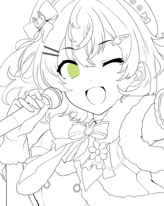 うちの娘 趣味絵 wip🐰 