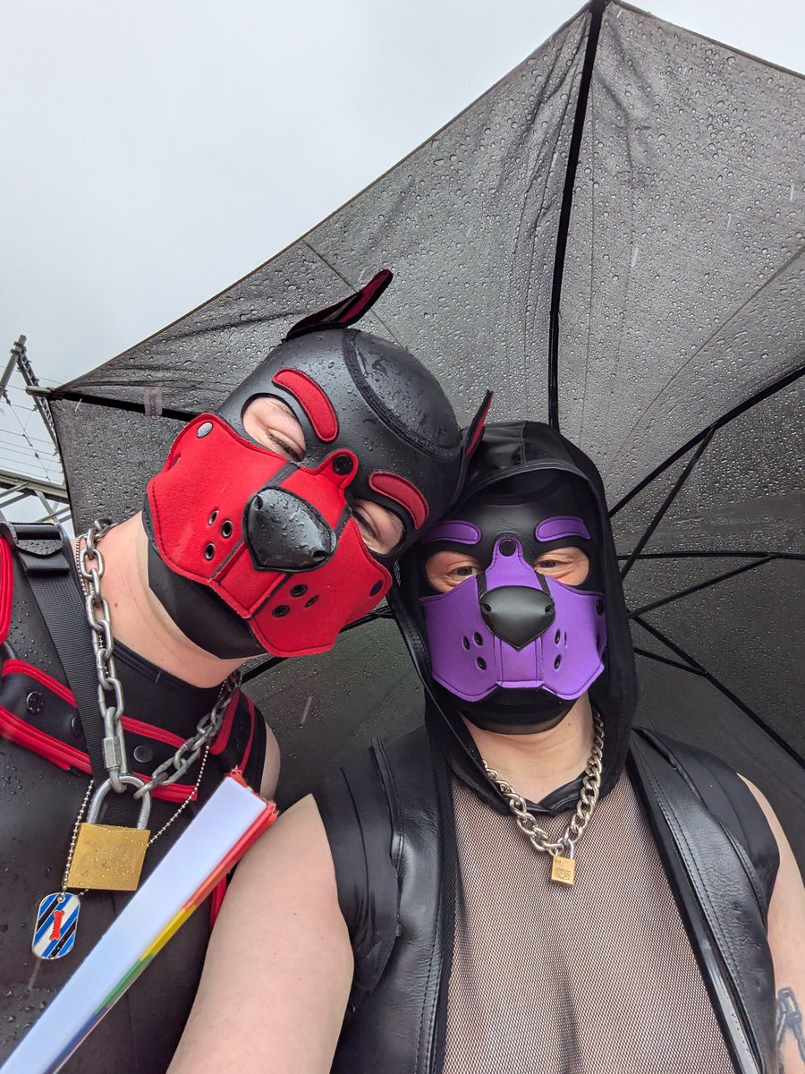 Happy Dublin pride!! It was a little moist 💦 <a href="/ZippyPup/">Pup Zippy</a> <a href="/pupdobie/">✨Dobie✨ 🔜 OINK</a> @s1yc00p3r