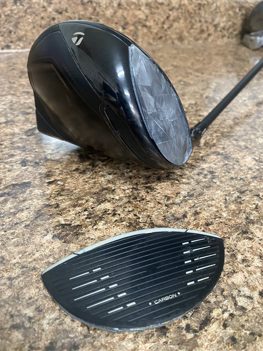 jtcurt13's tweet photo. @TaylorMadeGolf help!!! Love my designer, all black QI 10 but this just happen today on the 18th hole tee box. https://t.co/Uc7WQaXfcq