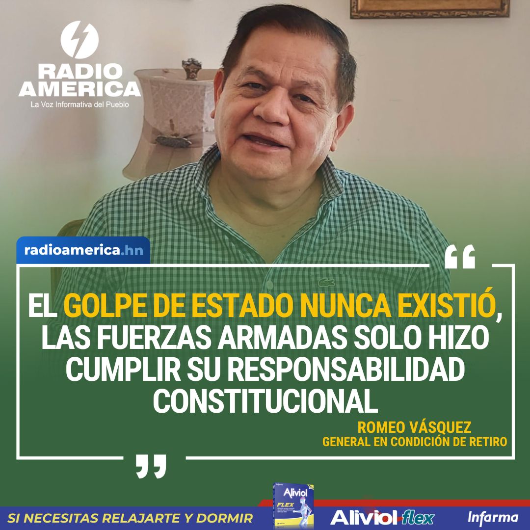 #AméricaNoticias #Honduras #RadioAmerica 
"Ellos (Gobierno-Libre) hacen una pantomima exagerada de querer mantenerse en el poder bajo la mentira y la hipocresía, pero el golpe de Estado nunca existió, las Fuerzas Armadas solo hizo cumplir con su responsabilidad constitucional