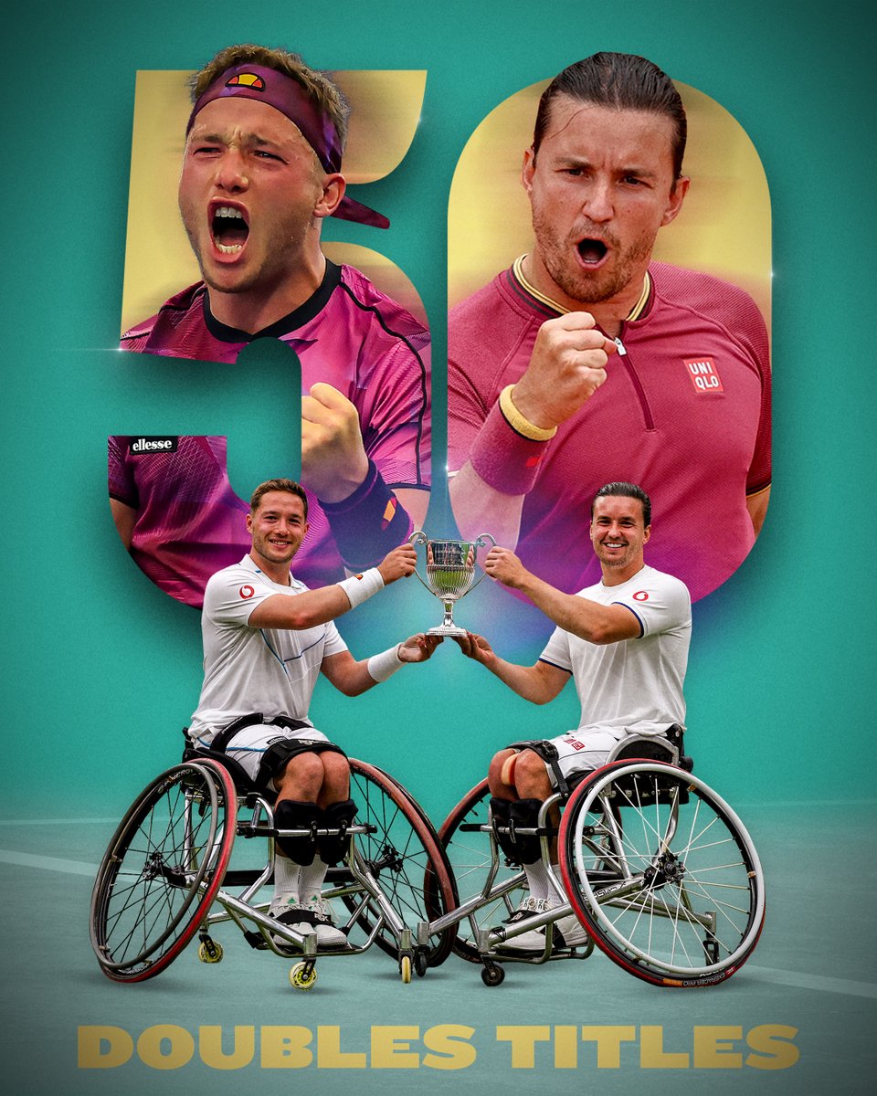 LTA (@the_lta) on Twitter photo 50 TITLES TOGETHER π€―π
An incredible landmark for a legendary duo, <a href="/alfiehewett6/">Alfie Hewett</a> & <a href="/GordonReid91/">Gordon Reid</a> π 50 TITLES TOGETHER π€―π
An incredible landmark for a legendary duo, <a href="/alfiehewett6/">Alfie Hewett</a> & <a href="/GordonReid91/">Gordon Reid</a> π
