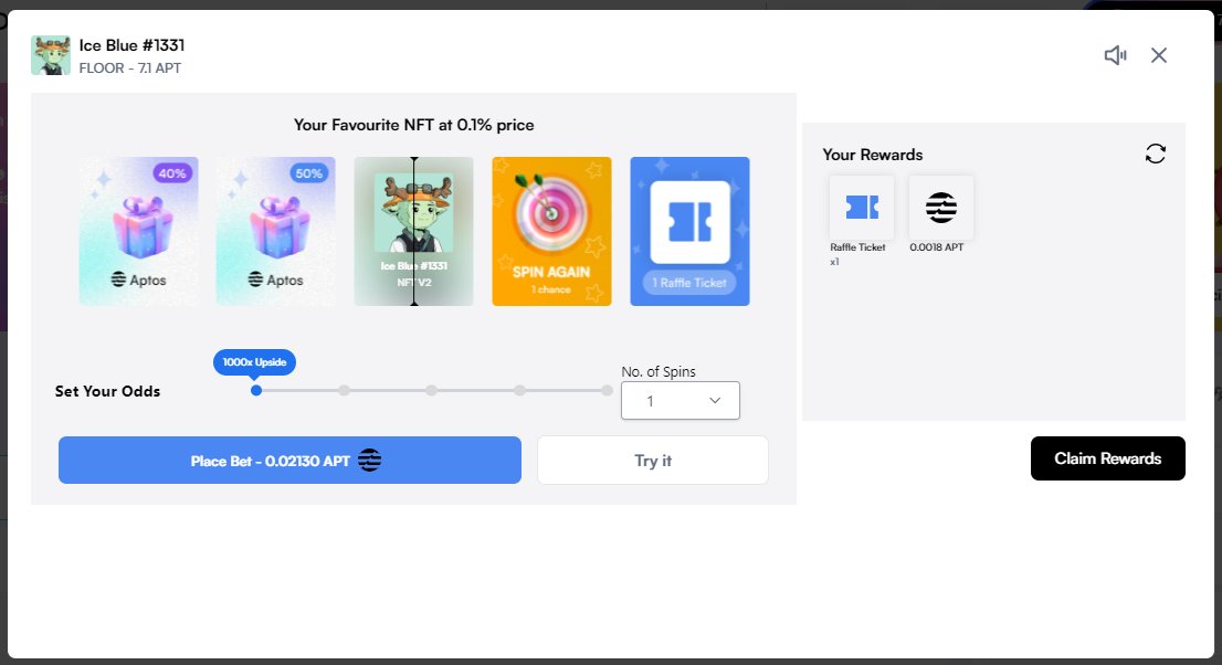 NFT Spin is Live! 

64 NFTs to be won. There is prizes for everyone🎁 

Join now at waitlist.avex.id and get a chance to win: 

IceBlue 
Creatus
NetzCuty
NetzJoy
Gui Lions
Watcherz
Swimming Swans
Aptos Bunnies
Hootz
Nruh Bers

This also boosts your rank in Random Week
