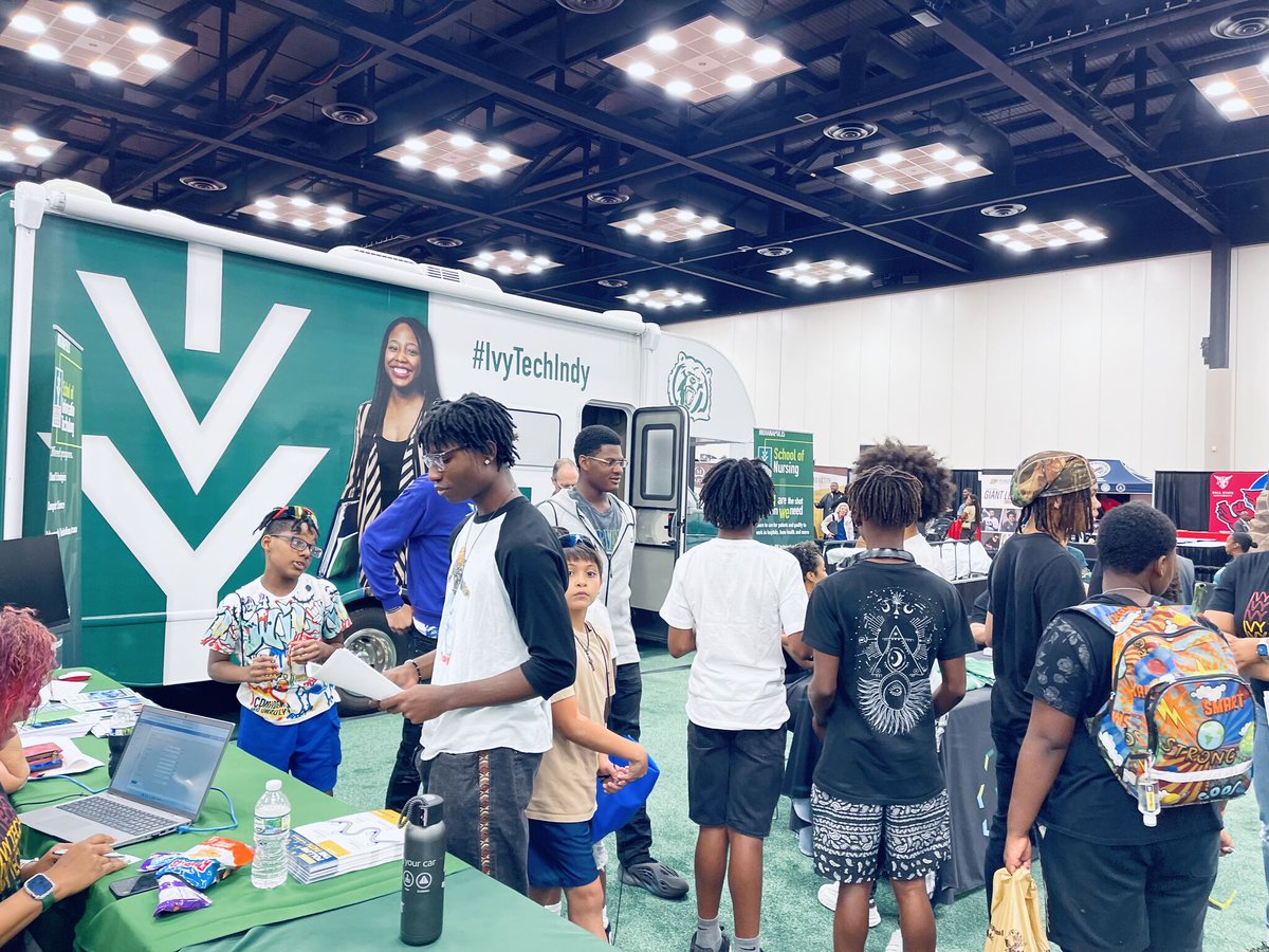 Visit <a href="/IvyTechCC/">Ivy Tech</a> at <a href="/INBlackExpoInc/">Indiana Black Expo</a>! We're here today and tomorrow in Hall I, Booth 411. Discover what Ivy Tech has to offer &amp; don't miss out on this opportunity to connect with us. Join us at this important cultural event to celebrate &amp; engage with our community. See you there!