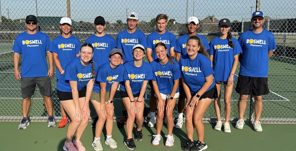 Pioneer_Tennis's tweet photo. We had a great week at Boswell Tennis Camp!  A big thank you to all of our campers, parents, volunteers, and coaches for an amazing opportunity to learn and improve!  @boswellhs @emsisdathletics https://t.co/PbtMCt6D6u