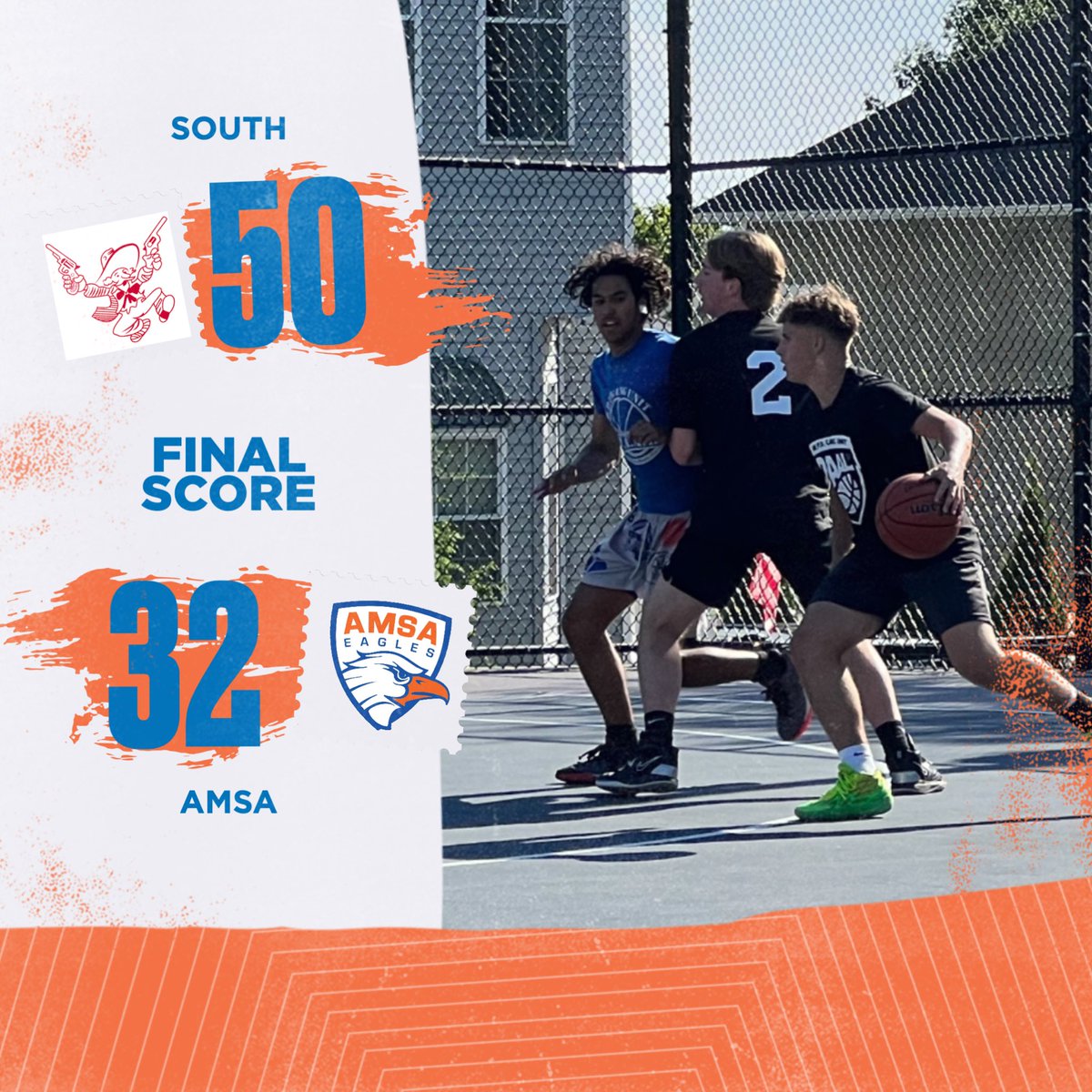 The boys were short handed on Tuesday and dropped a tough one to Worcester South 50-32