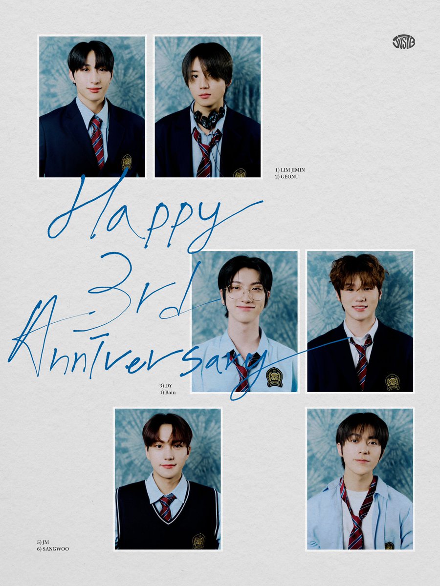 JUSTB_Official's tweet photo. 🎂2024 JUSTBirthday

JUST B DEBUT 3rd Anniversary💙

#JUSTB #저스트비
#JUSTB_3rd_Anniversary https://t.co/RrWyTAW61J