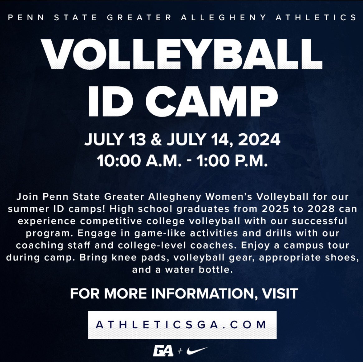 psugaathletics's tweet photo. 2 great ID camp opportunities in July. 

https://t.co/3l8MFrGnZo https://t.co/1shzREAljY