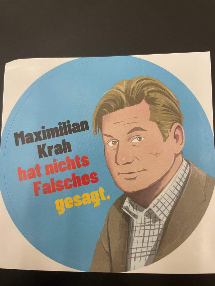 Merch from the AfD party conference in Essen. Krah didn’t say anything wrong.