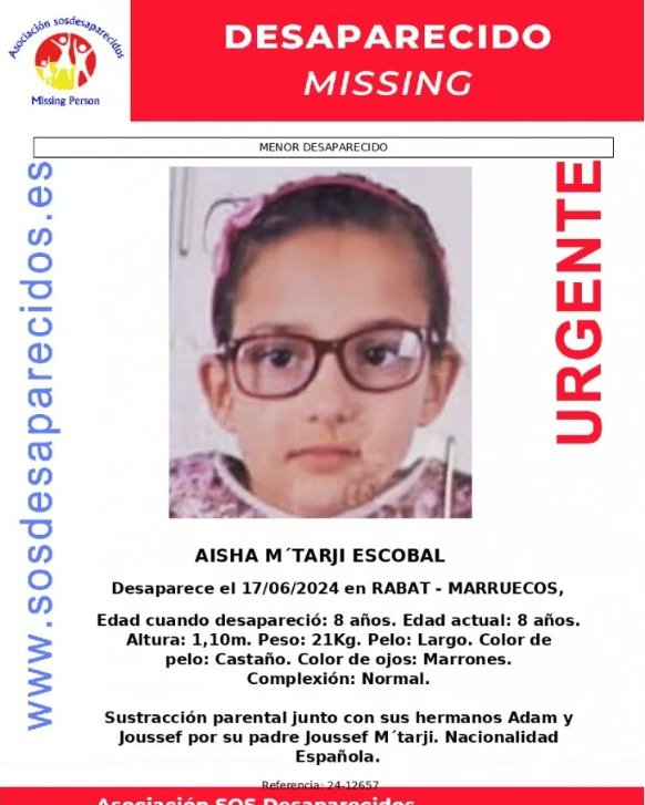 sosdesaparecido's tweet photo. 🆘 DESAPARECIDOS
🟠 Máxima Prioridad 
Sustracción Parental
#sosdesaparecidos #Desaparecido #Missing #España #Rabat #Marruecos
Vía @NisdeOrg
Síguenos @sosdesaparecido https://t.co/KEJYOqjqBU