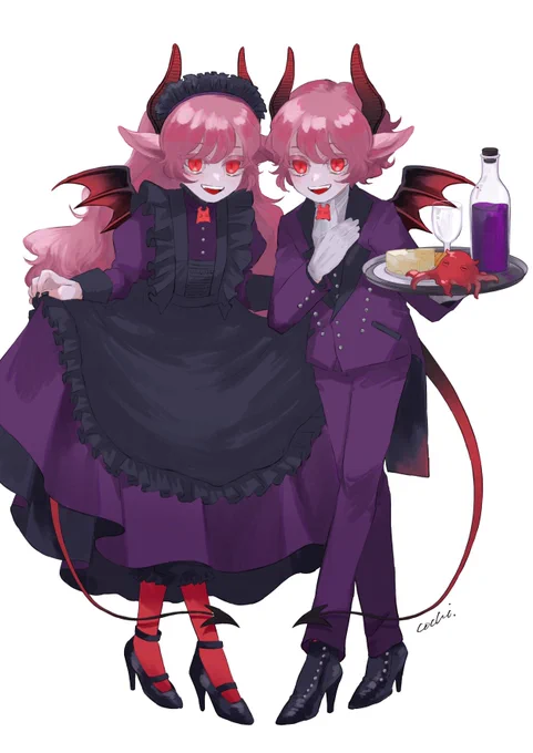 翼ある仔羊/双子の悪魔使用人#天使と悪魔2 #oc 
