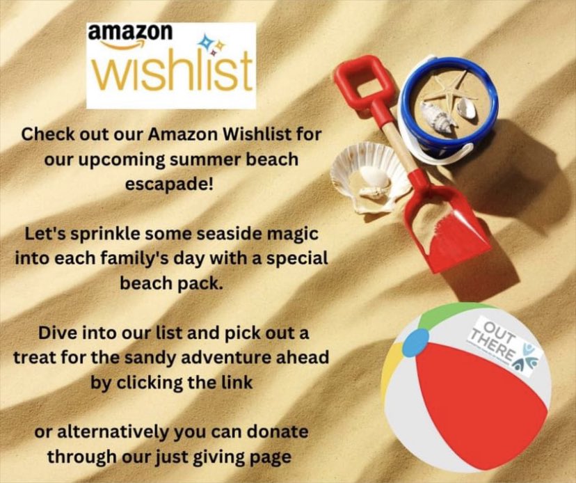 OutThereFamily's tweet photo. Our summer of activities for families includes a full day trip to the seaside. You can help us with our beach packs https://t.co/vFvtZ6viMp or donate to our justgiving page for lunch &amp; treats on the day https://t.co/b0pXEFrVmY  🏖️ https://t.co/cOJs6zhTPi