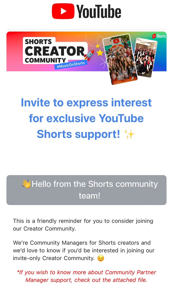 vansuj23's tweet photo. Hi there, I recently got this email. I would like to know if it’s legitimate or not. I don’t want to risk my channel so please give me feedback @TeamYouTube @YouTubeCreators https://t.co/nP7a3ecLcn