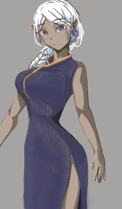 白髪ダークエルフ 