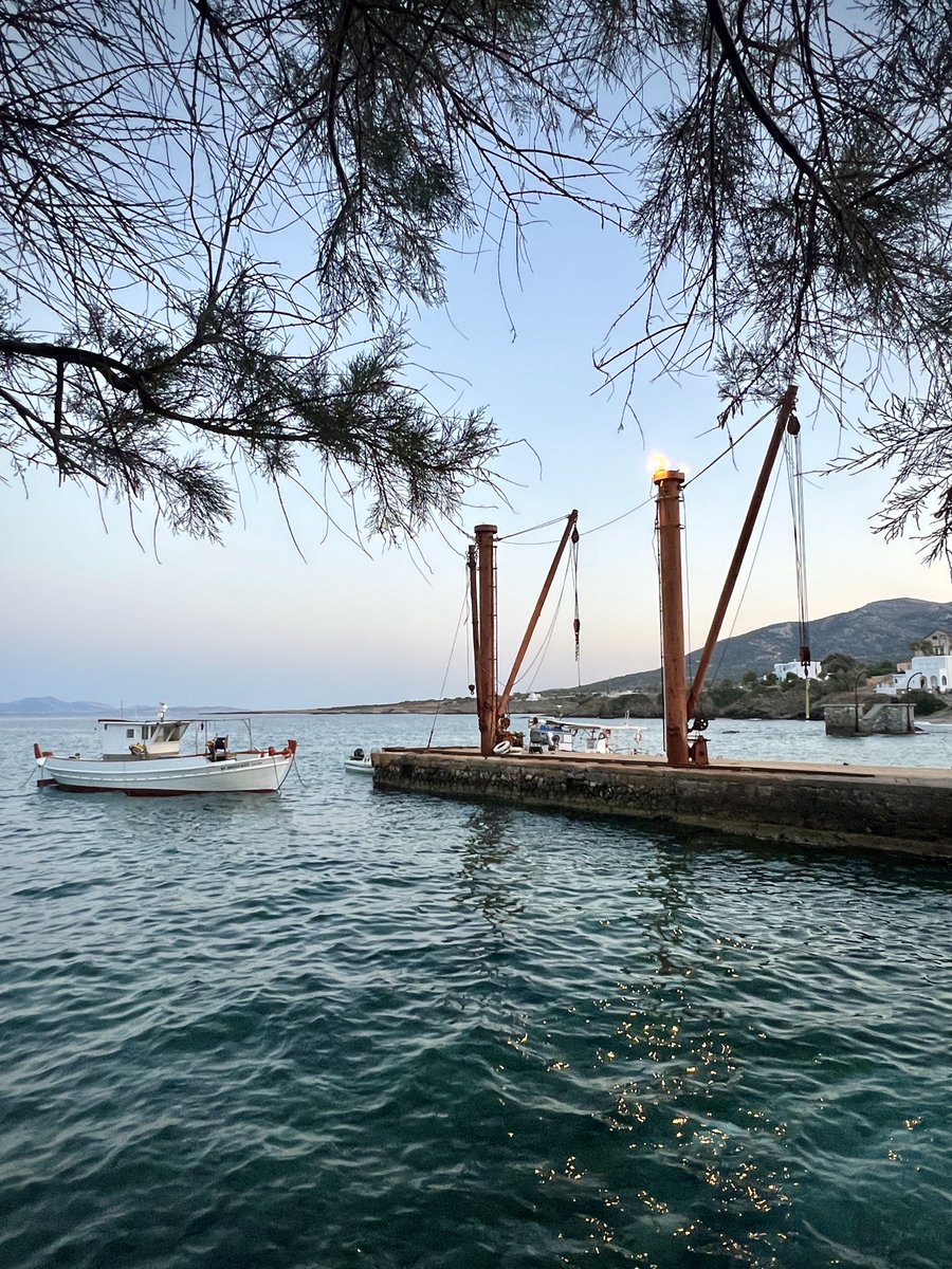 Island industrial aesthetics on the rugged east coast of Naxos, Greece 🇬🇷

For 50 years, Moutsouna was the heart of a vibrant emery mining industry that was one of the main exports from Naxos since the Bronze Age. Now a sleepy little port, it's our home for the next 2 weeks!