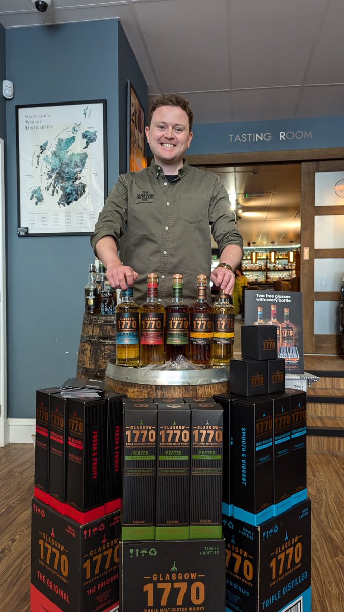 Aberdeen Whisky Shop 🥃 (@aberdeenshop) on Twitter photo He's here! <a href="/SebBJones/">Seb Bunford-Jones | The Glasgow Distillery Co.</a> is in the shop!! Come sample <a href="/1770Whisky/">Glasgow 1770 Single Malt Scotch Whisky</a> today! Buy any bottle to get two free whisky glasses!!!
He also has badges for all you badge collectors....... He's here! <a href="/SebBJones/">Seb Bunford-Jones | The Glasgow Distillery Co.</a> is in the shop!! Come sample <a href="/1770Whisky/">Glasgow 1770 Single Malt Scotch Whisky</a> today! Buy any bottle to get two free whisky glasses!!!
He also has badges for all you badge collectors.......