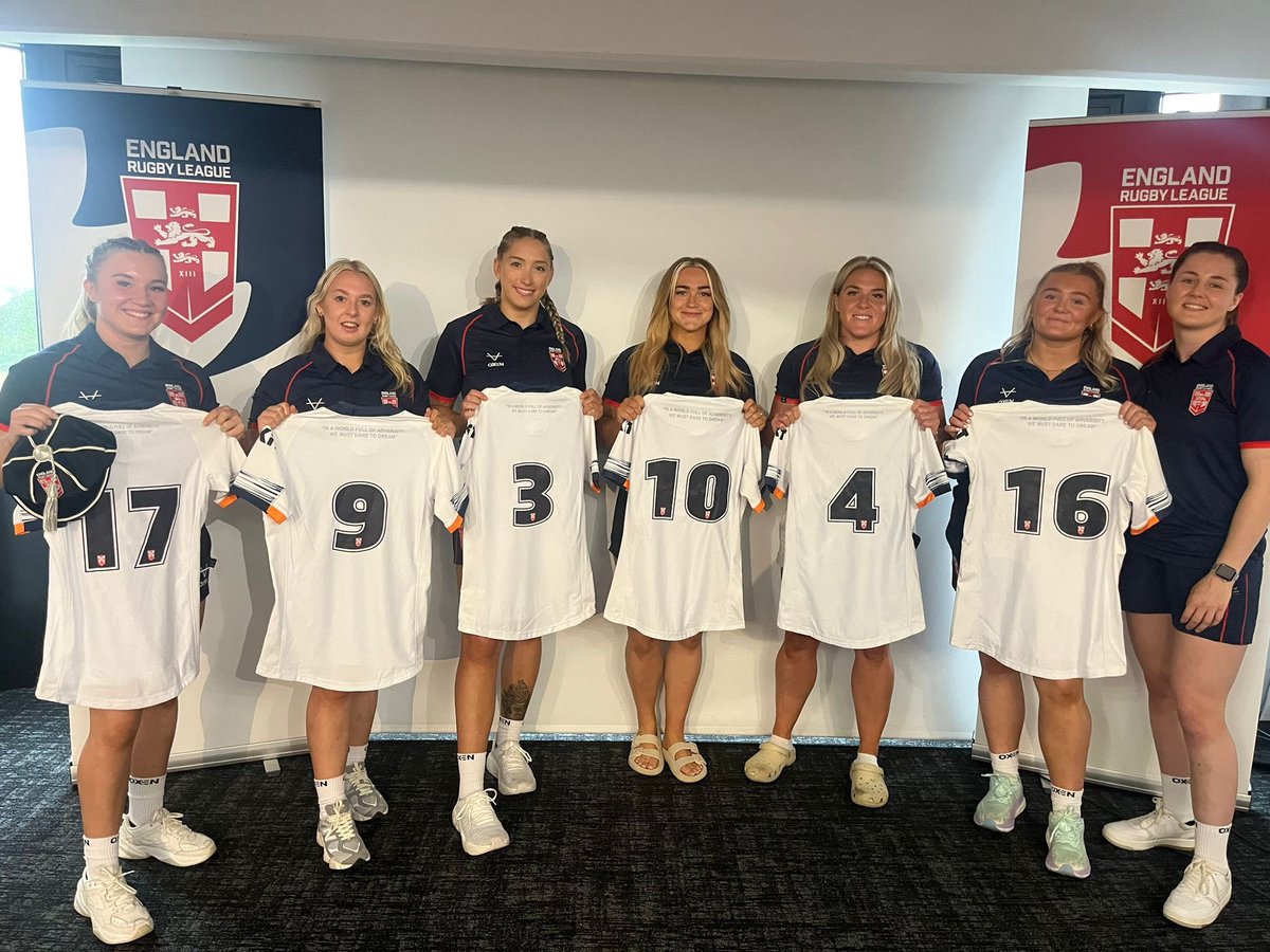 leedsrhinos's tweet photo. Good luck to all our Rhinos Women’s players in action for @England_RL this afternoon against France, watch live for free on SuperLeague + https://t.co/7bmk9Iaodg