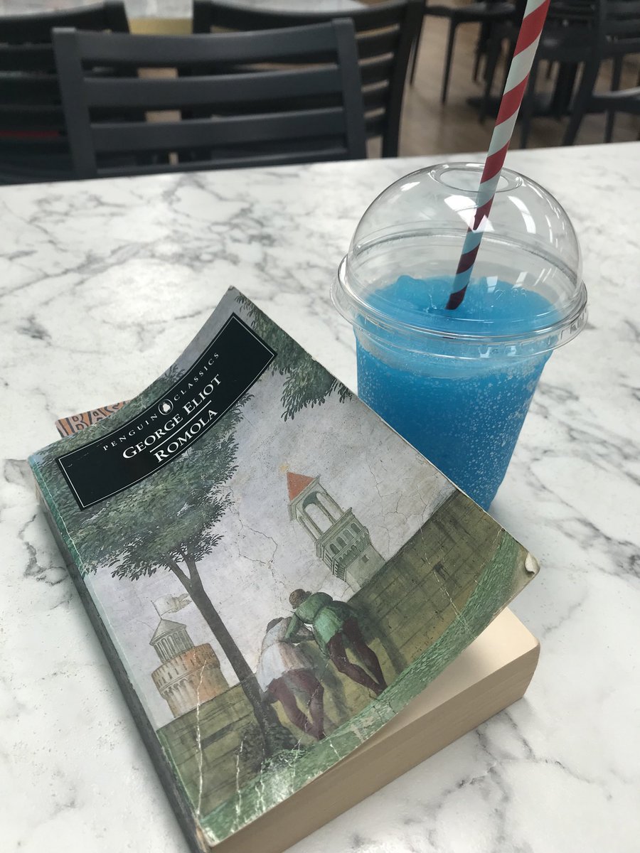 That’s living alright!
#georgeeliot #romola #literature #classics #bluedrink #slushie