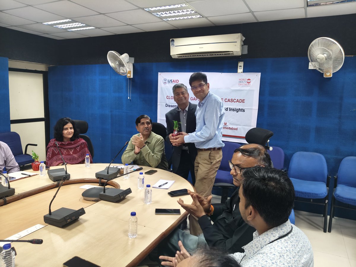 World Health Partners (@healthcarewhp) on Twitter photo State-level dissemination of CGC Project in Ahmedabad. Key insights shared and discussed by <a href="/PrachiSShukla/">Prachi Shukla 🇮🇳</a> Country Director, WHP, Dr. Amar Shah, <a href="/usaid_india/">USAID India</a> Dr. T. K. Soni, STO, Gujarat, Dr. Pranav Patel, Dir, STDC, <a href="/joshi_cs/">Chandrashekhar Joshi</a> Dir – Program, WHP.<a href="/TBHDJ/">TB Harega Desh Jeetega</a> <a href="/TbDivision/">Central TB Division | #TBMuktBharat</a> State-level dissemination of CGC Project in Ahmedabad. Key insights shared and discussed by <a href="/PrachiSShukla/">Prachi Shukla 🇮🇳</a> Country Director, WHP, Dr. Amar Shah, <a href="/usaid_india/">USAID India</a> Dr. T. K. Soni, STO, Gujarat, Dr. Pranav Patel, Dir, STDC, <a href="/joshi_cs/">Chandrashekhar Joshi</a> Dir – Program, WHP.<a href="/TBHDJ/">TB Harega Desh Jeetega</a> <a href="/TbDivision/">Central TB Division | #TBMuktBharat</a>