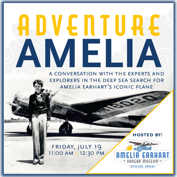 AEHangarMuseum's tweet photo. Upcoming events hosted by @aehangarmuseum here in Atchison, Kansas! Three amazing events, three days in a row over the Amelia Earhart Festival, July 18, 19 and 20th! Mark your calendars and let us know if you can make it.
#ToTheStarsKS #ameliaearhart #deepseavision #finalflight https://t.co/hqFnBT4Bfv
