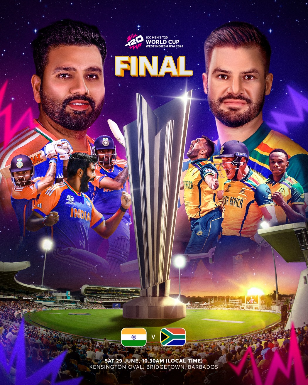 T20 World Cup on X: &ldquo;🗓️ 29 June 📍 Barbados It&rsquo;s time for 