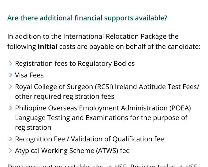 AmmyWith's tweet image. Get paid to relocate to Ireland🇮🇪 as a Healthcare Worker, Management, Admin, and ICT roles.
An organization in Ireland🇮🇪 is hiring Care workers, and professionals in Management, Admin, and ICT.
The information on their website, states that they also welcome overseas and non-EU…