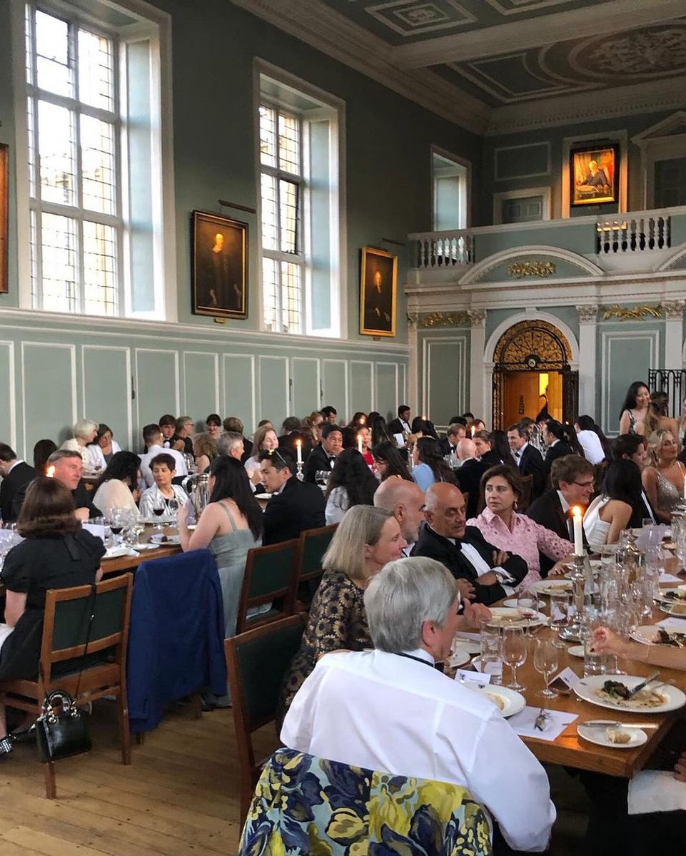 HarvardClubUK's tweet photo. It was a celebration of friendship and historical ties between @Harvard and @Cambridge_Uni. Thank you to Emmanuel Master Doug Chalmers for hosting, to guest speaker Robbie Stamp for an illuminating speech and to @HarvardClubUK Past President Joan Maclver for organising. https://t.co/cbVn6NJHmA