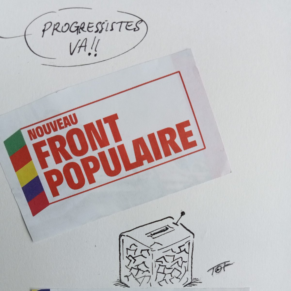 2minalaplume's tweet photo. "Les extrêmes" et le #NouveauFrontPopulaire 
#ElectionsLegislatives2024 
#VotezNFP 
#extrêmedroite #JordanBardella 
#nauseebrune https://t.co/Tgo0fpz0kC