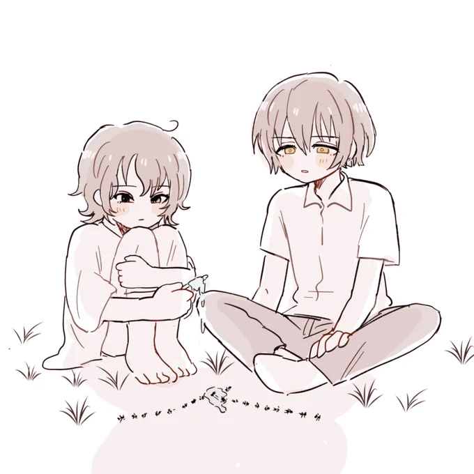 昔描いたさとふし親子だ 