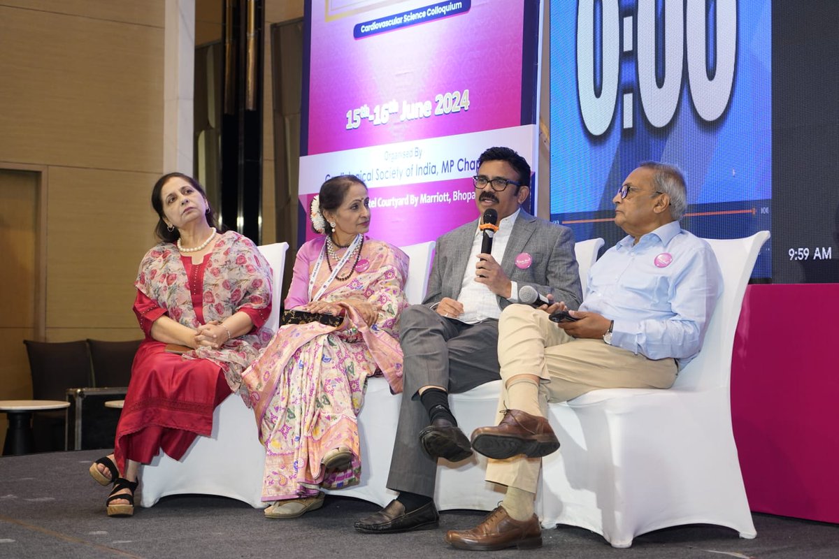 drprathapkumarn's tweet photo. Grateful for the opportunity to share knowledge at the Cardiological Society of India's Women's Wing in Bhopal. Celebrating the power of women in cardiology ! 🌟 #WomenInCardiology https://t.co/BoVbP8EQdD