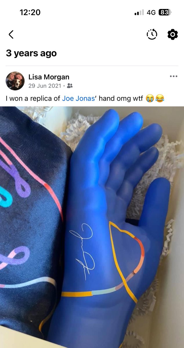 It’s been 3 year since I won <a href="/joejonas/">J O E  J O N A S</a>’ hand 😁🤣