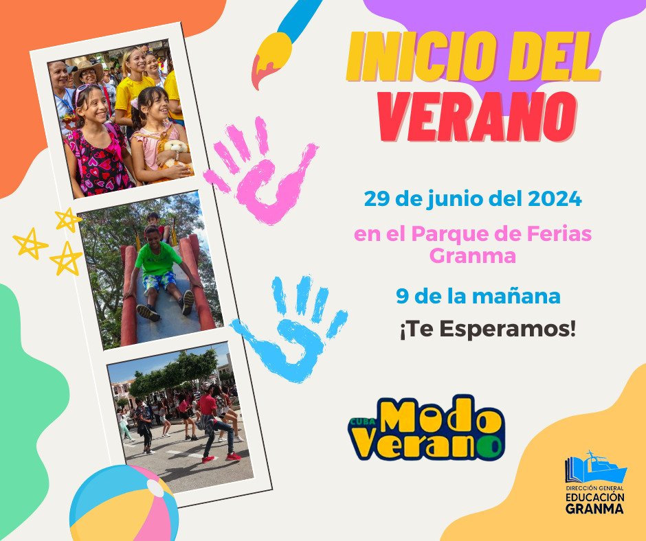 Hoy inicia el Verano en toda #Cuba ¡Te esperamos!
#ProvinciaGranma #Cuba