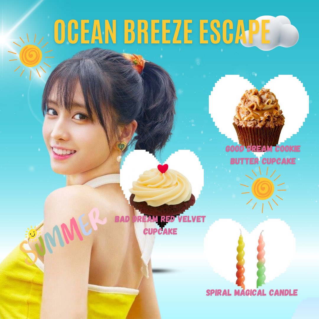 ㅤㅤ
ㅤㅤ
OCEAN BREEZE ESCAPE 

IDR 200.000 ˚⋆𓇼˚⊹ 𖦹 ⁺｡°  　              
ㅤㅤ
ㅤㅤ