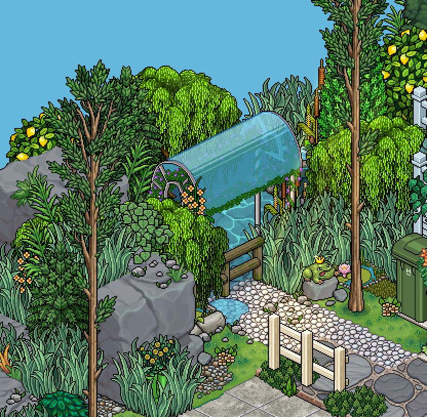 amamoiselle's tweet photo. Spring Retreat 🌲

A build I did for the Habbox summer event :) 

#habbo @Habbo https://t.co/3GePdODGVS