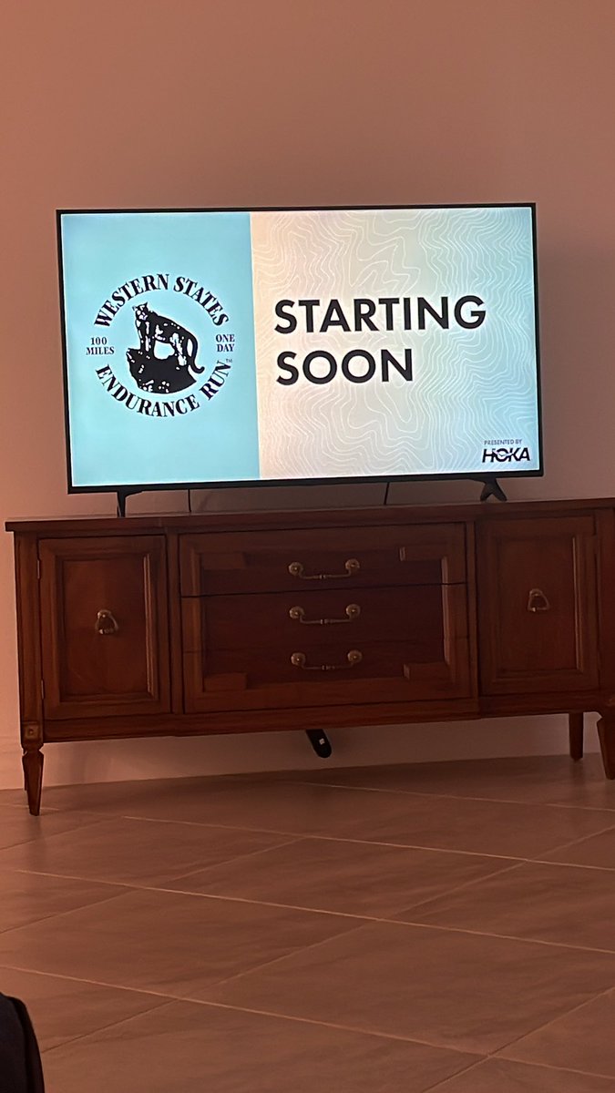 Doot to doot… just waiting on the live coverage to start Let’s gooo Best wishes to all the runners competing today!! #ws100 <a href="/wser/">Western States 100</a>