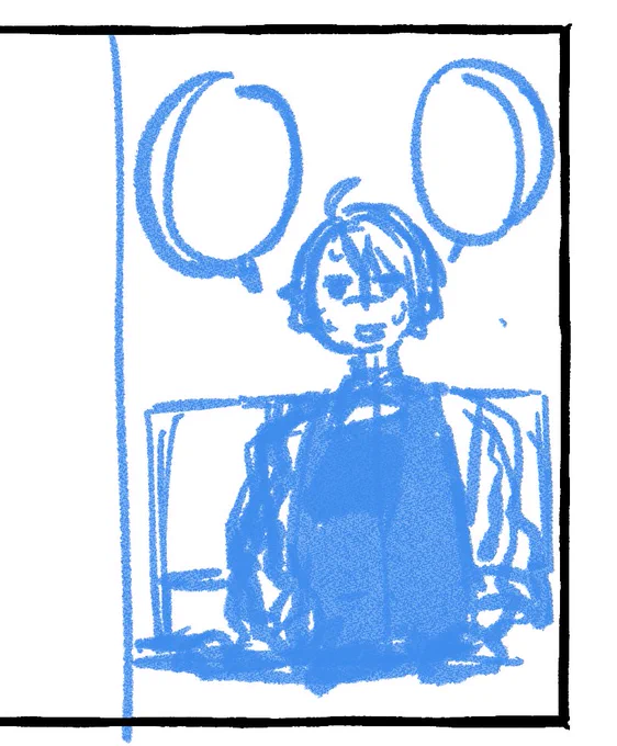 カフェ長義くんの漫画を描きたいけどこの先が思いつかない 