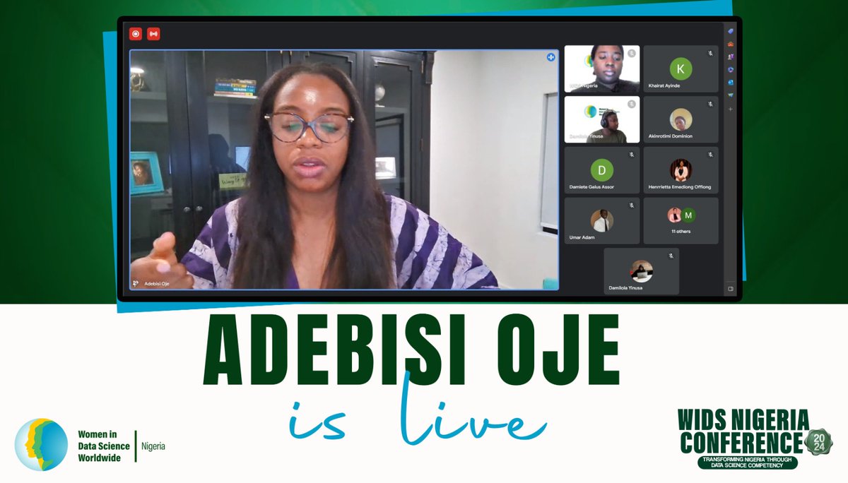 habibmaryam1's tweet image. As a member of @Wids_Nigeria, I spent my Saturday attending the virtual conference.

Thank you @Wids_Nigeria for a great session.

​​#widsng #widsnigeria #widsconference #widsng2024