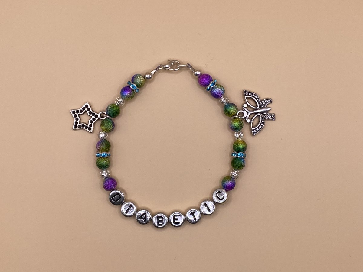 DiabeticJewels's tweet photo. Somewhere over the rainbow 🌈 
The photo doesn't do these sparkly rainbow beads justice. Grab yourself a unique diabetic medical alert bracelet:

https://t.co/6BjxITm7iw

#type1diabetes #type2diabetes #T1D #handcrafted #GBDoc https://t.co/C9z75W9rBs