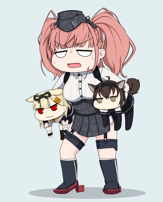 #このポスト見た奴は好きな艦娘の画像置いてけ提督じゃないなら座右の銘でも置いてけ 3匹と保護者