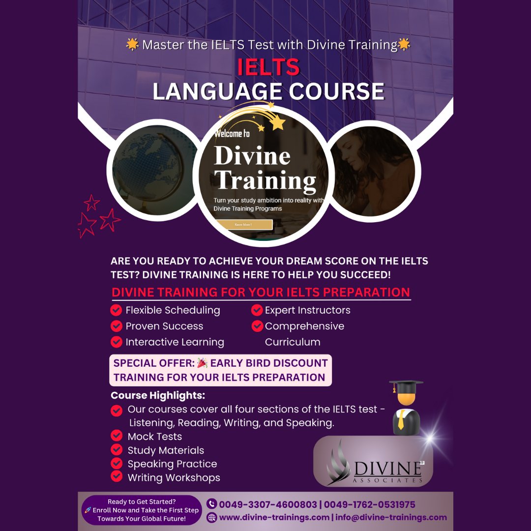 DivineAssociat's tweet image. Elevate your skills with Divine Associates Ltd. expert-led training for personal and professional excellence 
#DivineTraining #SkillsWithDivine #DivineLearning
#GrowWithDivine