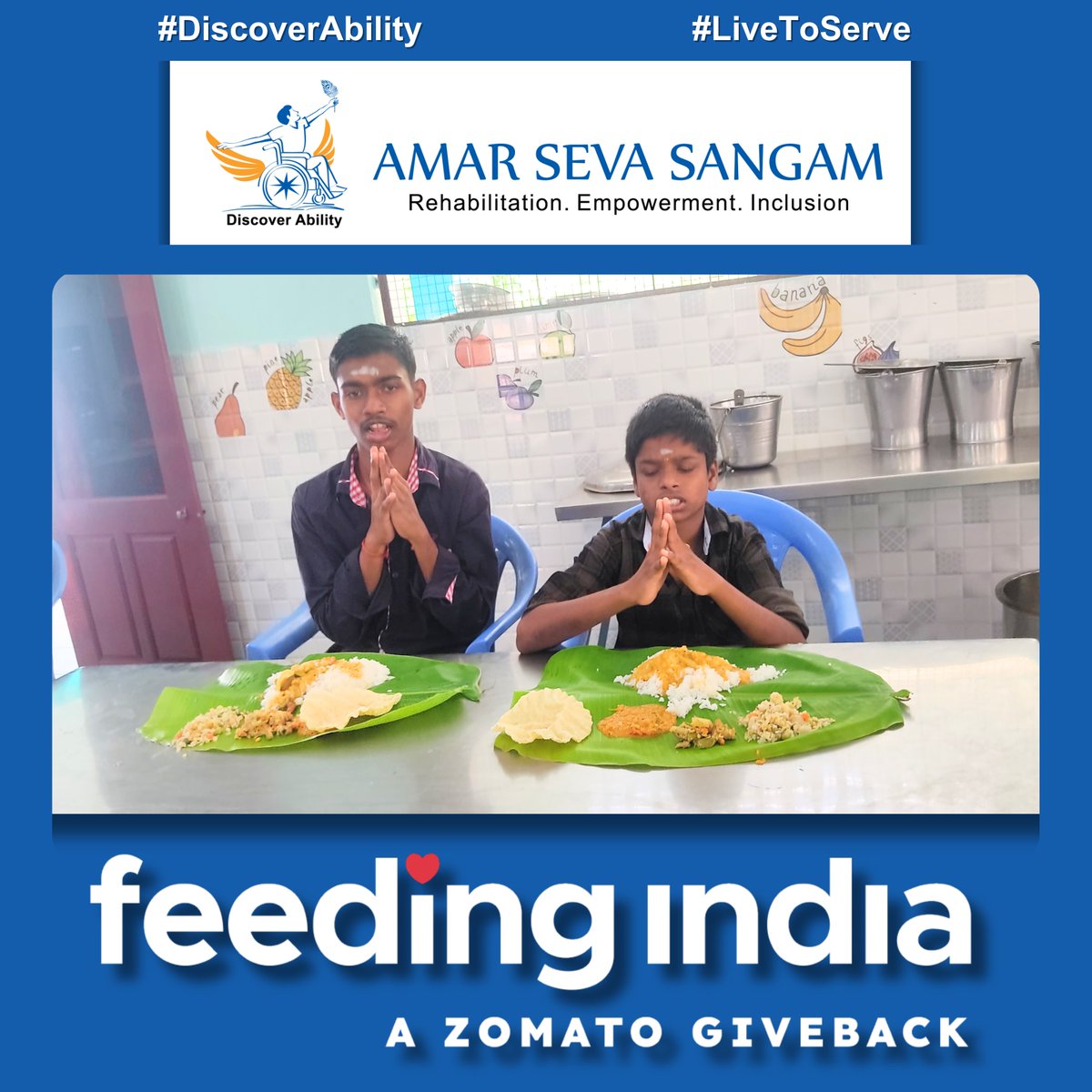 amarseva's tweet photo. Thank You @FeedingIndia for distributing free food items for February 2024, benefiting our service users in the Sangamam School & Residential Program for Special Needs Children, Disabled Youth Trainees & Home Students.
#FeedingIndia #DailyFeedingProgramFI #ChildNutrition https://t.co/evbBjgLEk0
